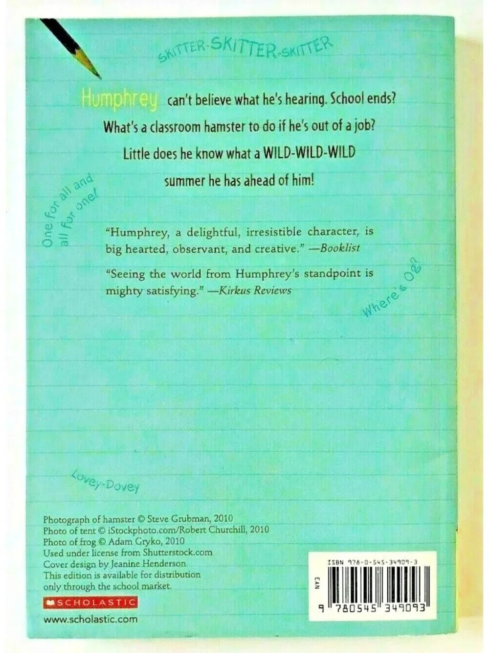 Summer According To Humphrey Paperback Betty Birney Scholastic Camp Happy Hallow